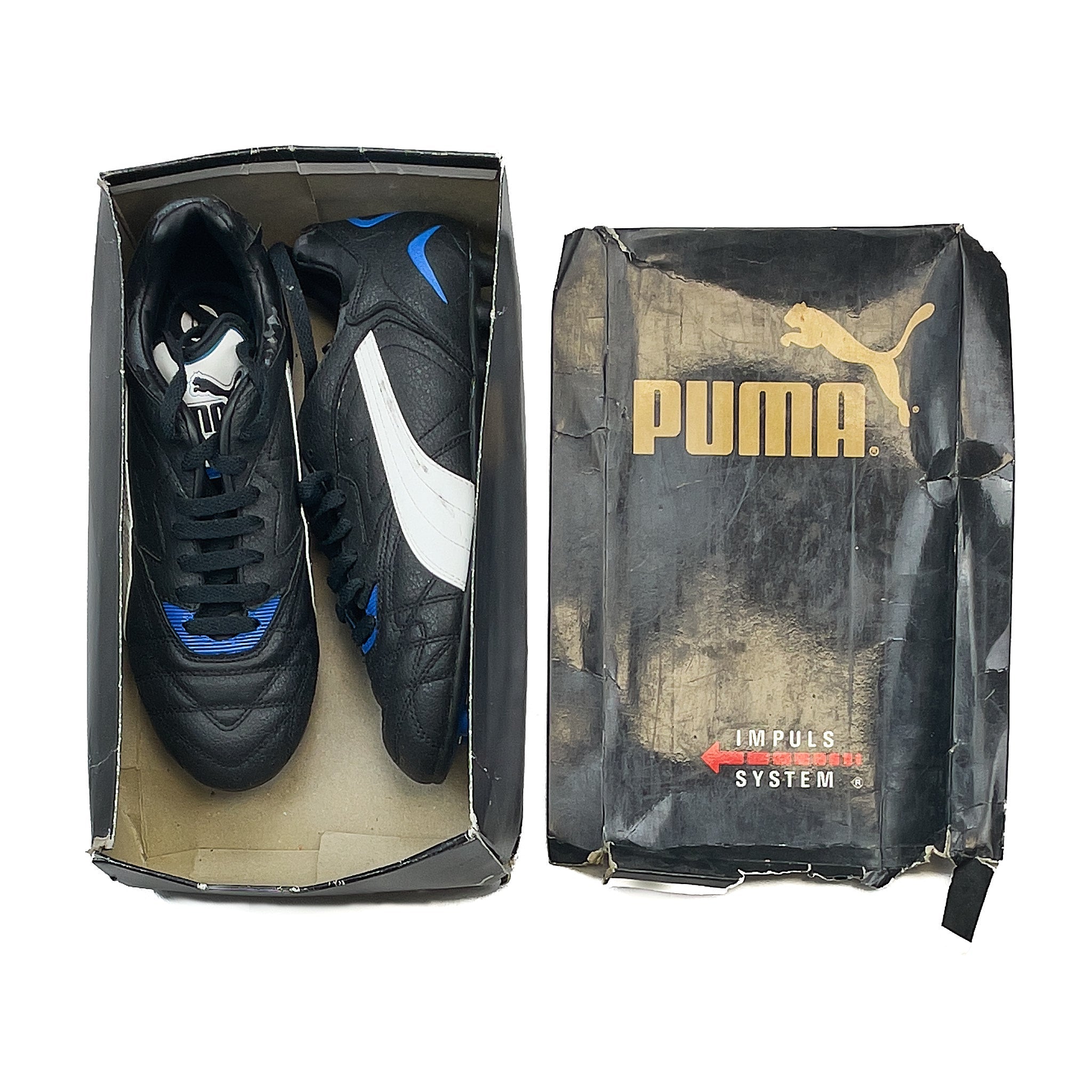 Buy 1990'S Puma Scorer Football Boots (7) ~ Free worldwide shipping ~ Authentic Vintage Football Shirts from Cult Kits