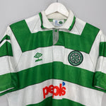 Shop 1991/92 CELTIC HOME SHIRT (M) UMBRO, classic football shirts, vintage football shirts & retro soccer jerseys at Cult Kits