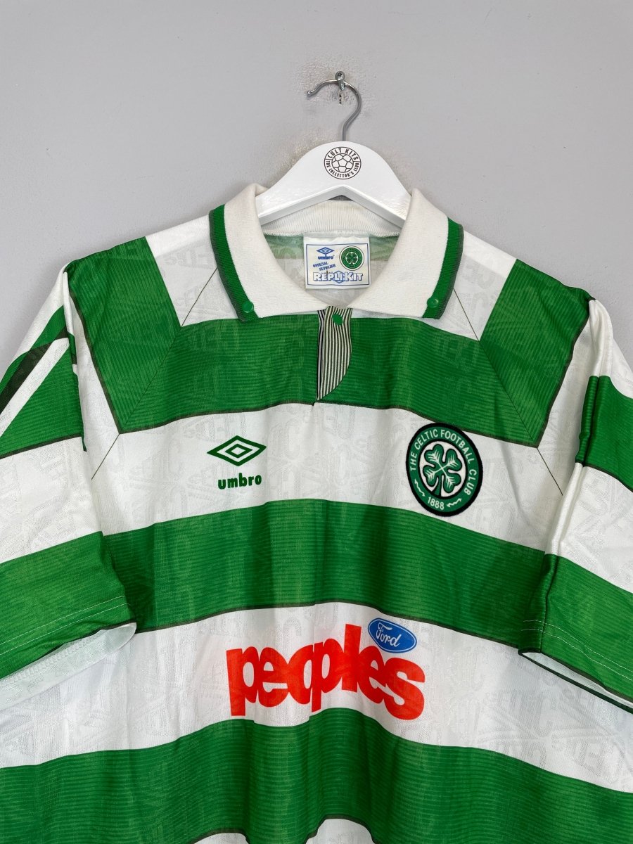 1991/92 CELTIC HOME SHIRT (XL) UMBRO - Cult Kits - XL - Buy Vintage Football Shirts, Authentic Retro Football Shirts For Sale, Classic Football Shirts & Soccer Jersey