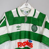 1991/92 CELTIC HOME SHIRT (XL) UMBRO - Cult Kits - XL - Buy Vintage Football Shirts, Authentic Retro Football Shirts For Sale, Classic Football Shirts & Soccer Jersey