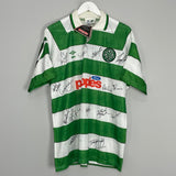 Shop 1991/92 CELTIC *SQUAD SIGNED* BNWT HOME SHIRT (L) UMBRO, classic football shirts, vintage football shirts & retro soccer jerseys at Cult Kits