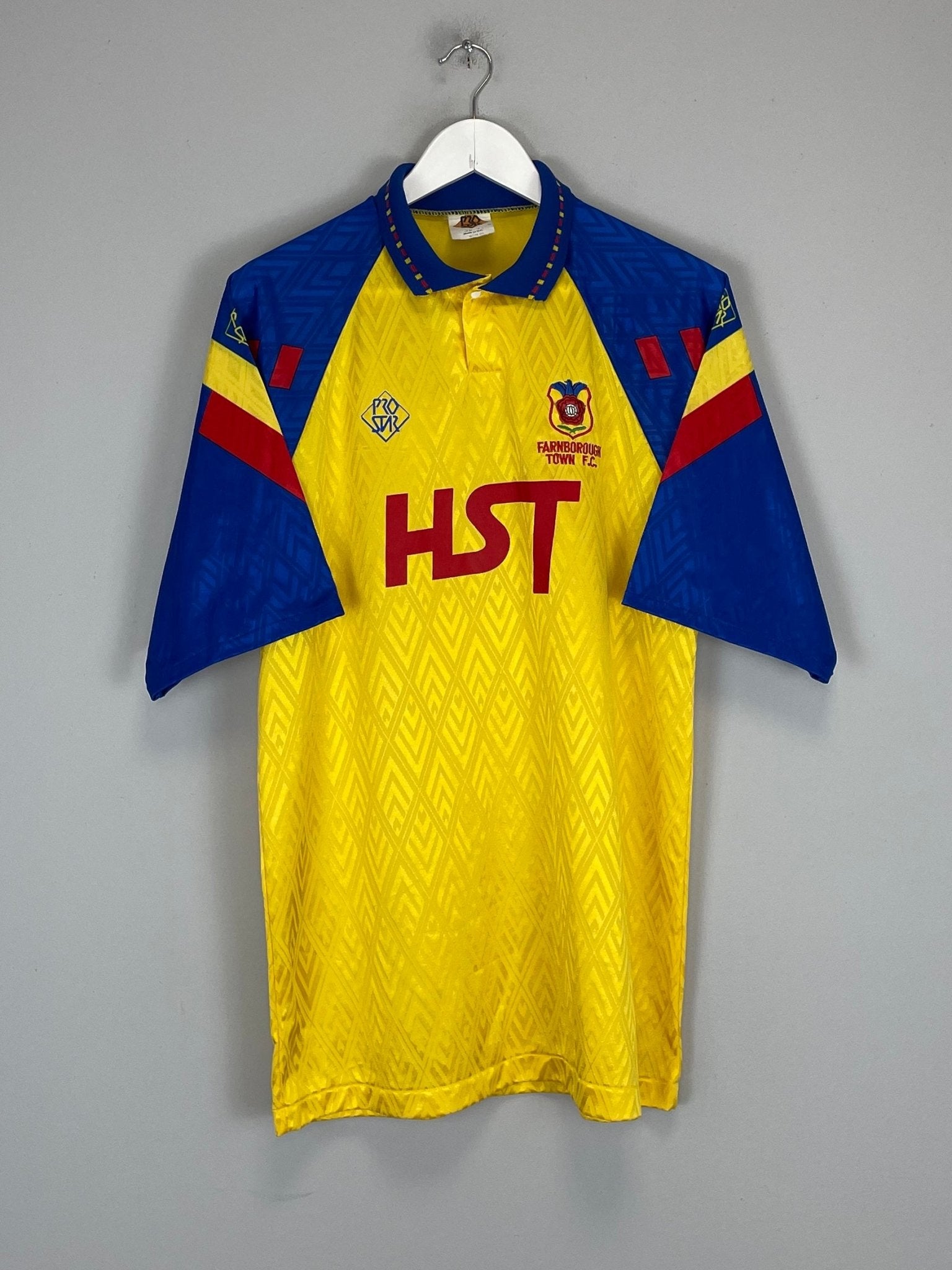 Shop 1991/92 FARNBOROUGH TOWN #7 HOME SHIRT (L) PRO STAR, classic football shirts, vintage football shirts & retro soccer jerseys at Cult Kits