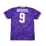 Buy 1991/92 FIORENTINA BATISTUTA 9 HOME SHIRT (XL) LOTTO ~ Free worldwide shipping available ~ Authentic Vintage Football Shirts from Cult Kits