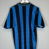 Shop 1991/92 INTER MILAN HOME SHIRT (M) UMBRO, classic football shirts, vintage football shirts & retro soccer jerseys at Cult Kits