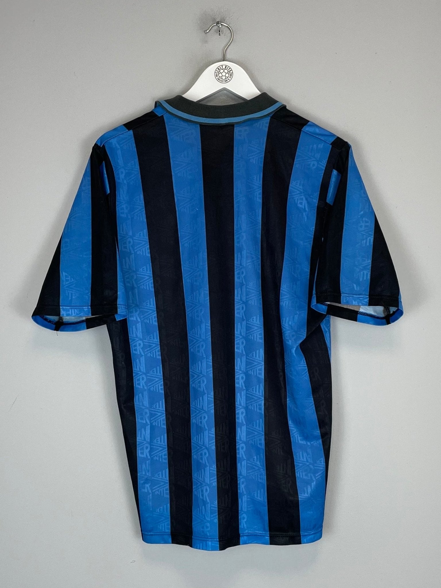 Shop 1991/92 INTER MILAN HOME SHIRT (M) UMBRO, classic football shirts, vintage football shirts & retro soccer jerseys at Cult Kits