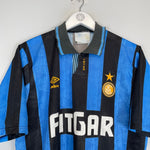 Shop 1991/92 INTER MILAN HOME SHIRT (M) UMBRO, classic football shirts, vintage football shirts & retro soccer jerseys at Cult Kits