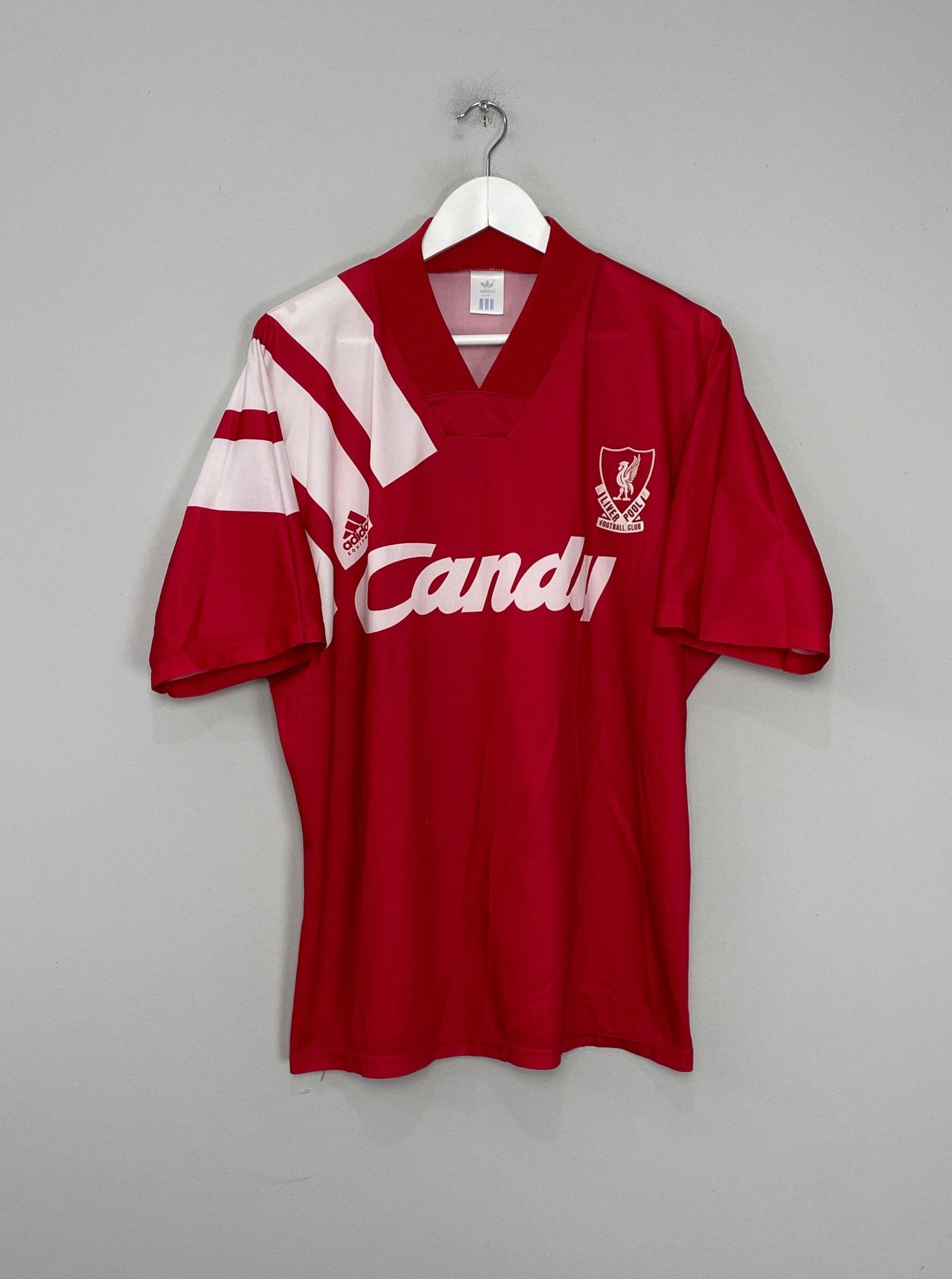 Shop 1991/92 LIVERPOOL HOME SHIRT (XL) ADIDAS, classic football shirts, vintage football shirts & retro soccer jerseys at Cult Kits