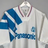 Shop 1991/92 MARSEILLE HOME SHIRT (XL) ADIDAS, classic football shirts, vintage football shirts & retro soccer jerseys at Cult Kits