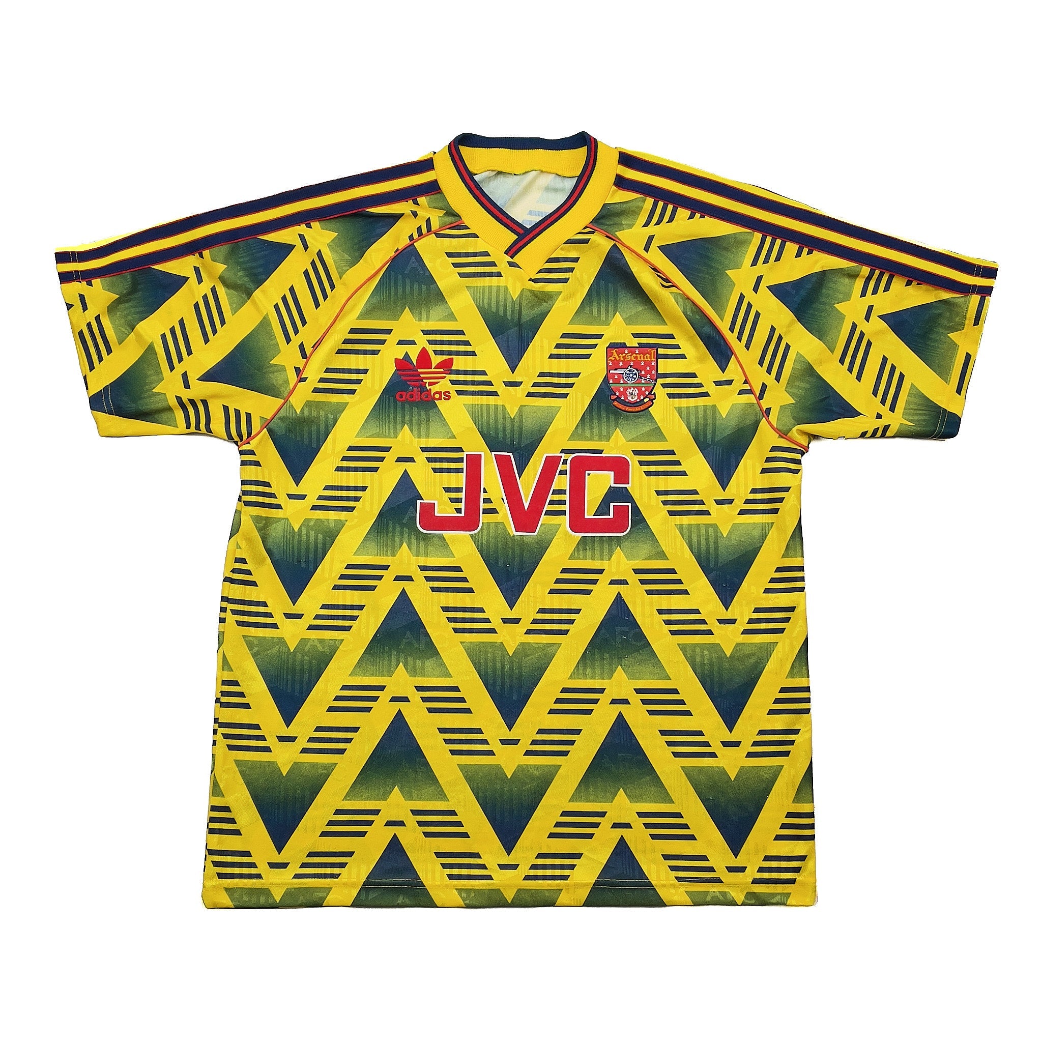 Buy 1991/93 Arsenal Away Shirt (M) Adidas ~ Free worldwide shipping available ~ Authentic Vintage Football Shirts from Cult Kits