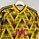Shop 1991/93 ARSENAL AWAY SHIRT (M) ADIDAS, classic football shirts, vintage football shirts & retro soccer jerseys at Cult Kits