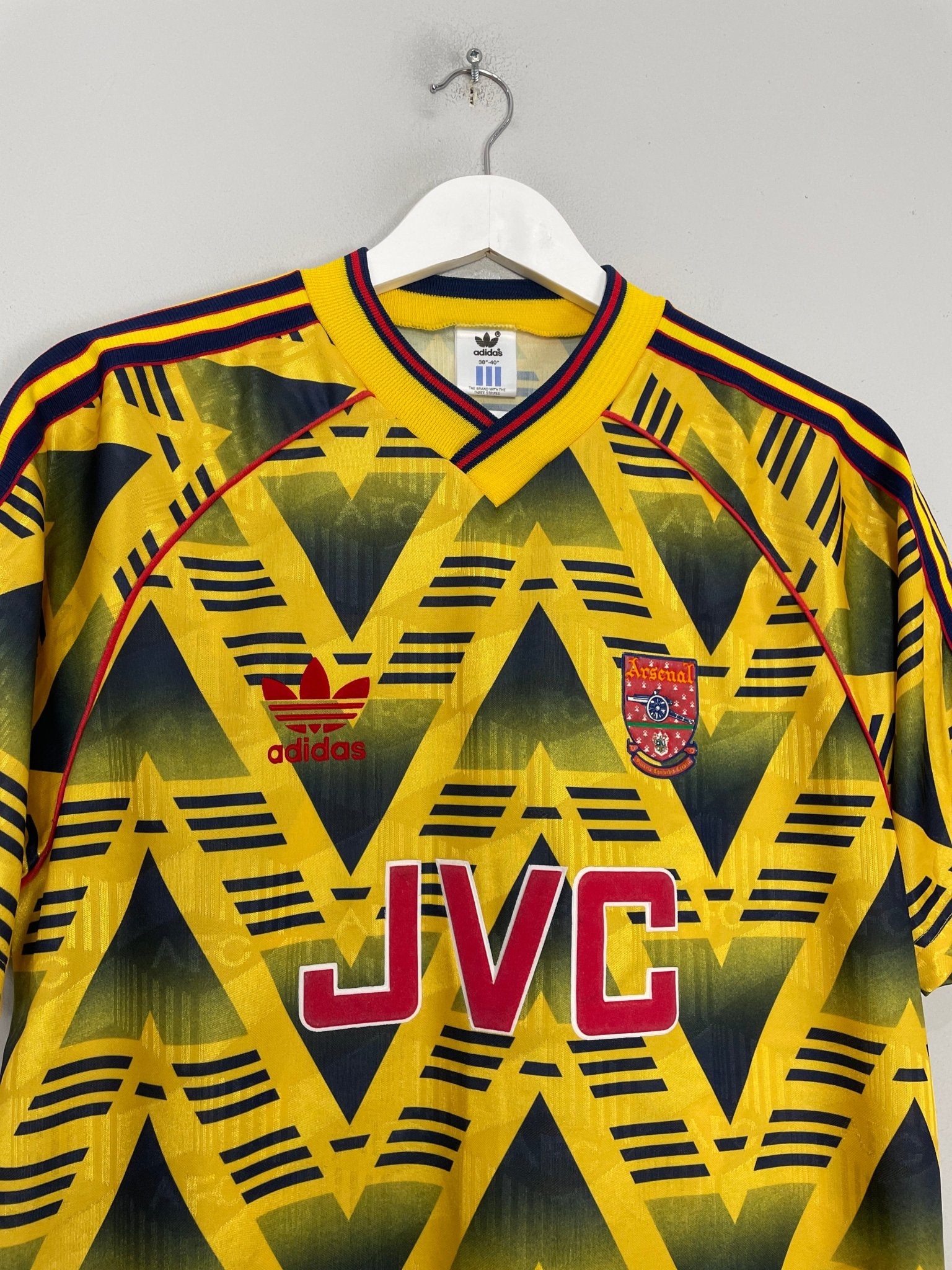 Shop 1991/93 ARSENAL AWAY SHIRT (M) ADIDAS, classic football shirts, vintage football shirts & retro soccer jerseys at Cult Kits