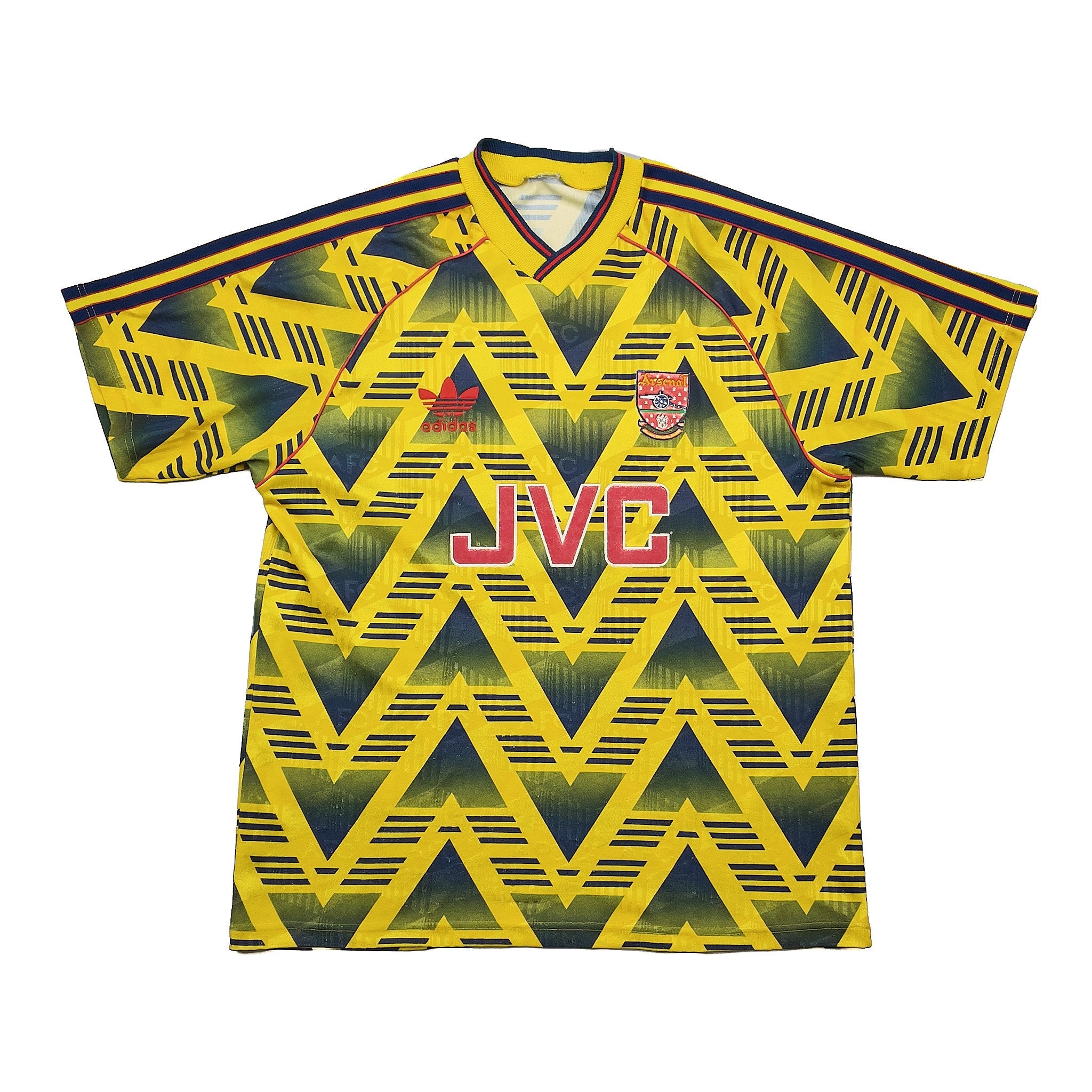 Buy 1991/93 Arsenal Away Shirt (S) Adidas ~ Free worldwide shipping available ~ Authentic Vintage Football Shirts from Cult Kits