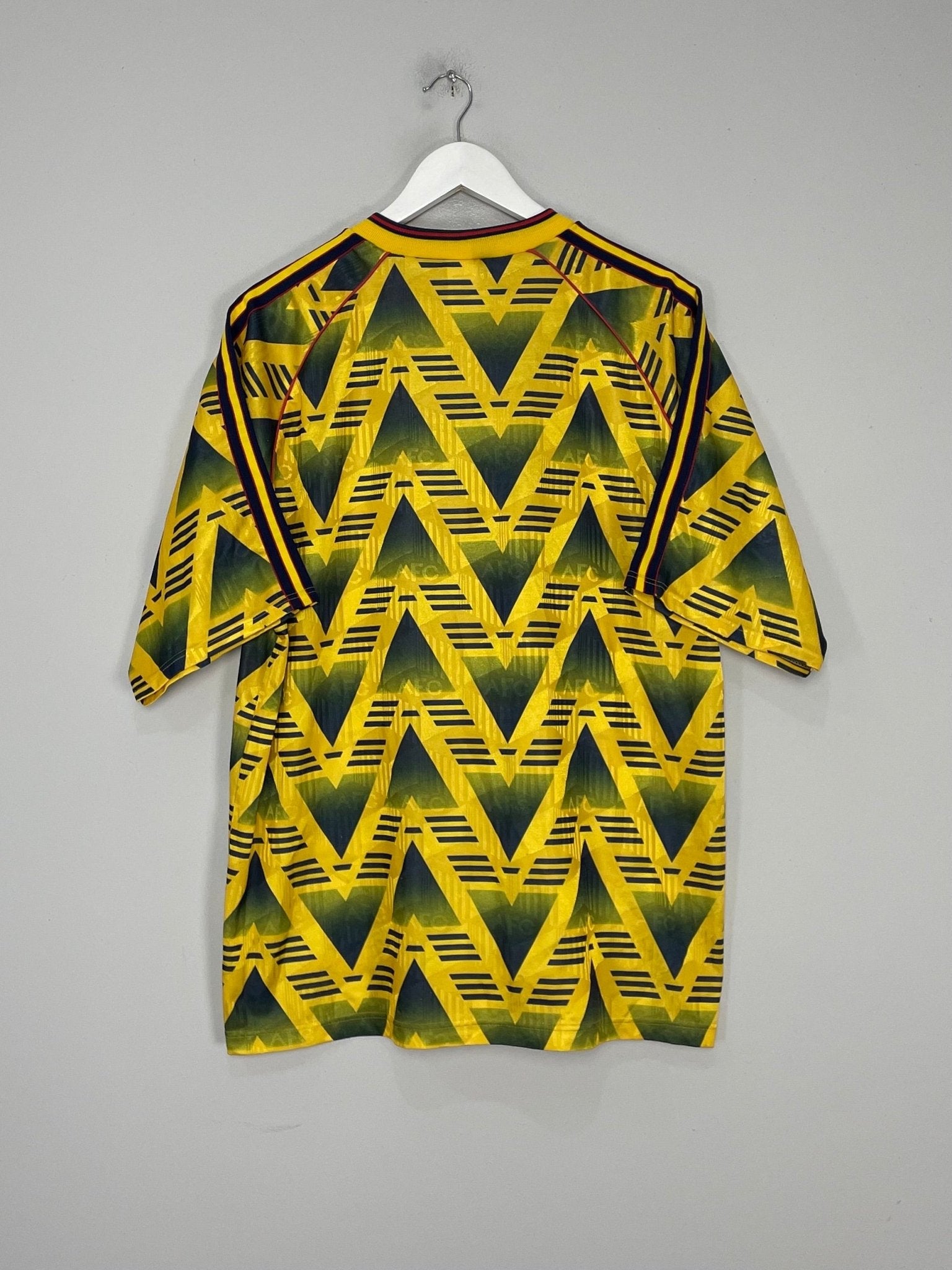 Shop 1991/93 ARSENAL AWAY SHIRT (XL) ADIDAS, classic football shirts, vintage football shirts & retro soccer jerseys at Cult Kits