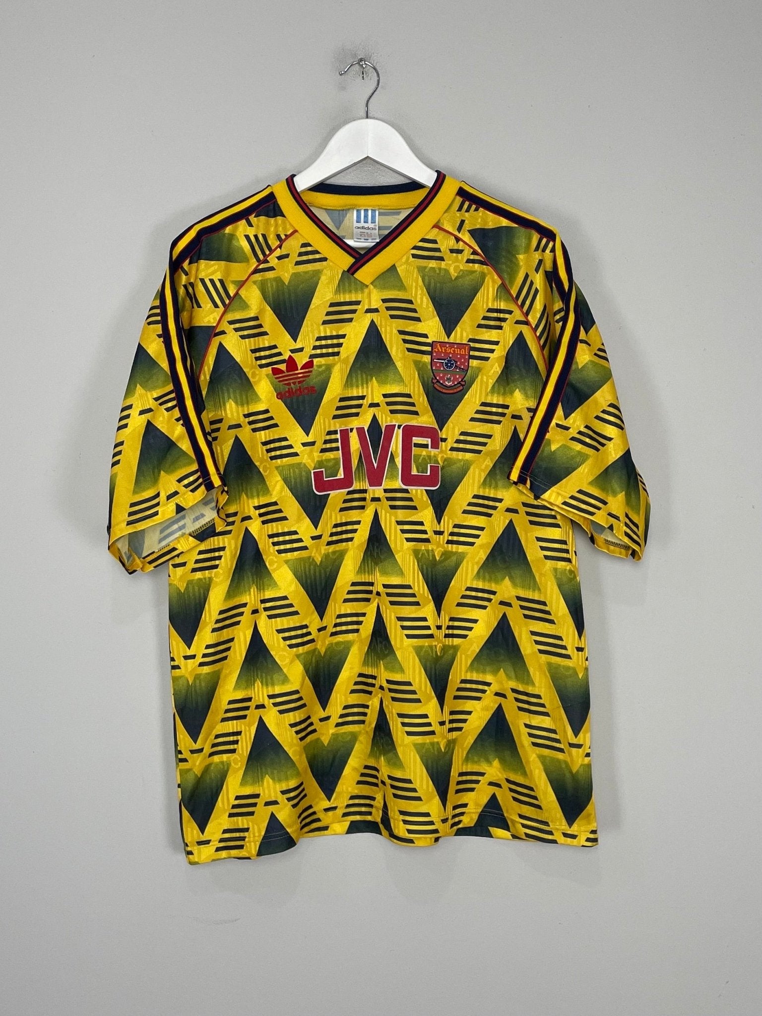 Shop 1991/93 ARSENAL AWAY SHIRT (XL) ADIDAS, classic football shirts, vintage football shirts & retro soccer jerseys at Cult Kits