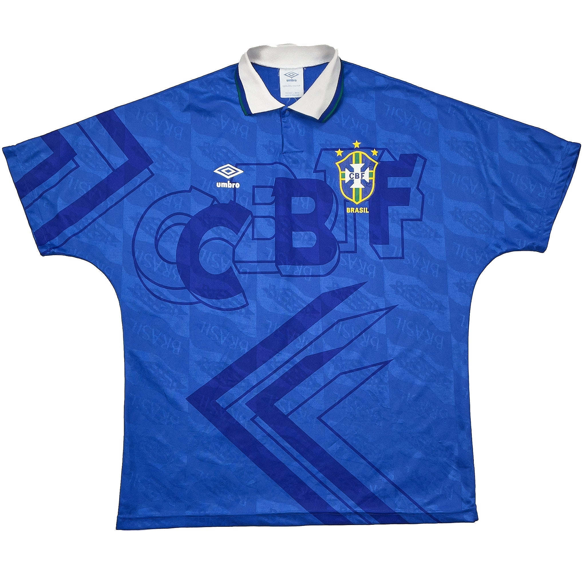 Buy 1991/93 BRAZIL AWAY SHIRT (L) UMBRO ~ Free worldwide shipping available ~ Authentic Vintage Football Shirts from Cult Kits