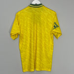 Shop 1991/93 BRAZIL HOME SHIRT (M) UMBRO, classic football shirts, vintage football shirts & retro soccer jerseys at Cult Kits