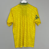 Shop 1991/93 BRAZIL HOME SHIRT (M) UMBRO, classic football shirts, vintage football shirts & retro soccer jerseys at Cult Kits
