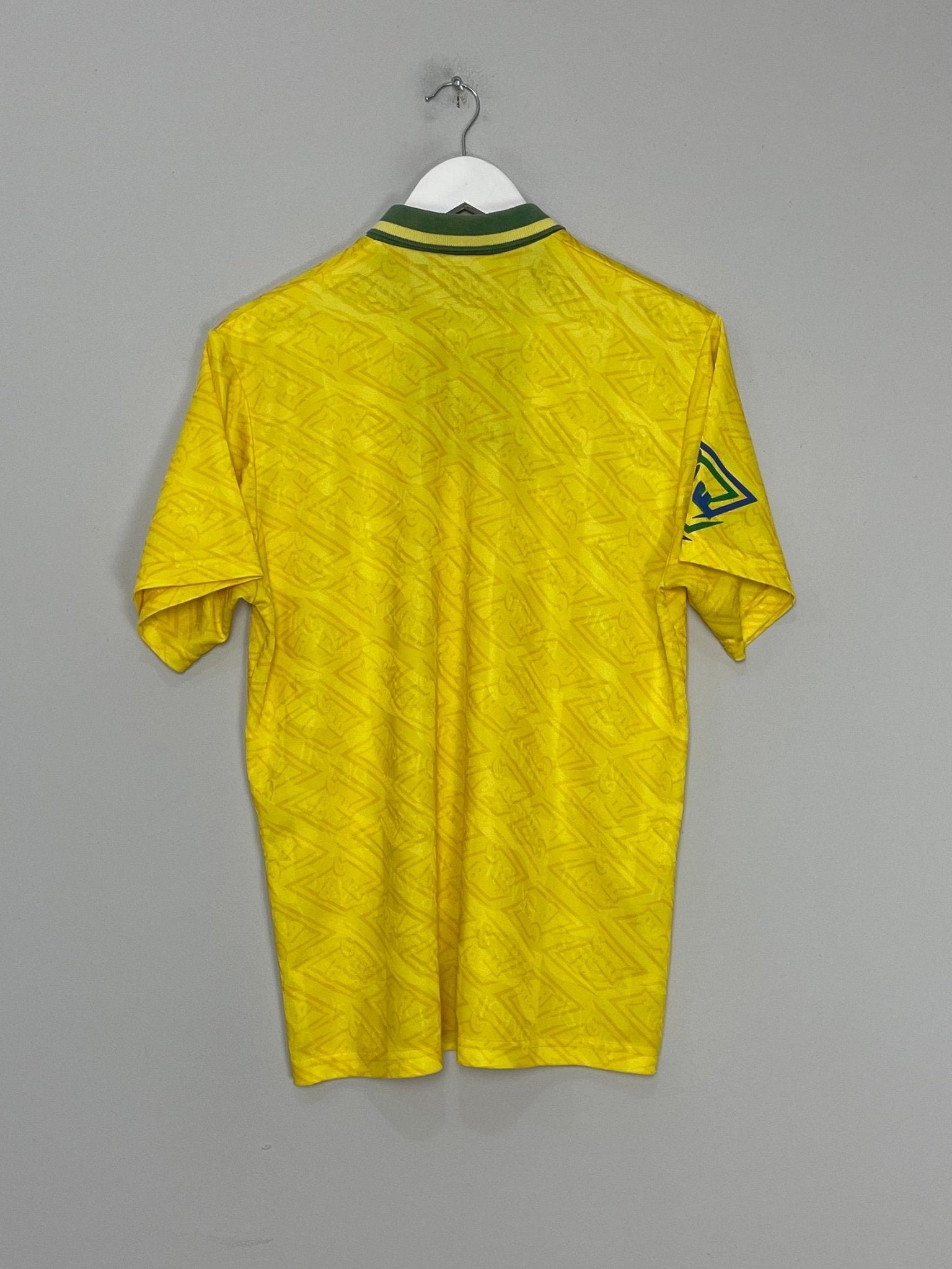 Shop 1991/93 BRAZIL HOME SHIRT (M) UMBRO, classic football shirts, vintage football shirts & retro soccer jerseys at Cult Kits