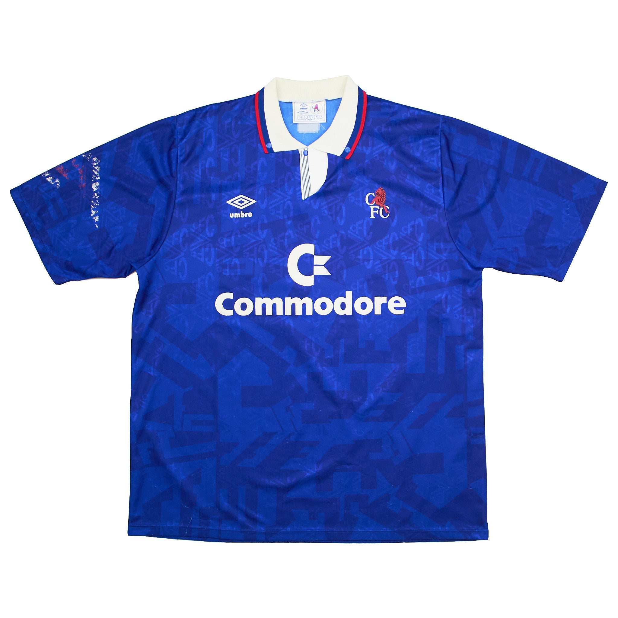 Buy 1991/93 Chelsea Home Shirt (XL) Umbro ~ Free worldwide shipping ~ Authentic Vintage Football Shirts from Cult Kits