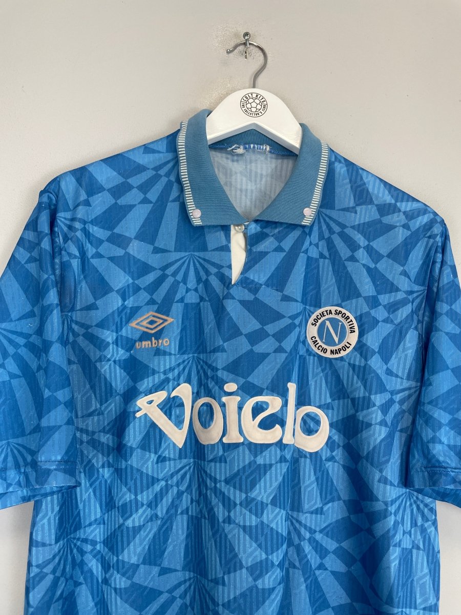 1991/93 NAPOLI HOME SHIRT (L) UMBRO - Cult Kits - Large - Buy Vintage Football Shirts, Authentic Retro Football Shirts For Sale, Classic Football Shirts & Soccer Jersey