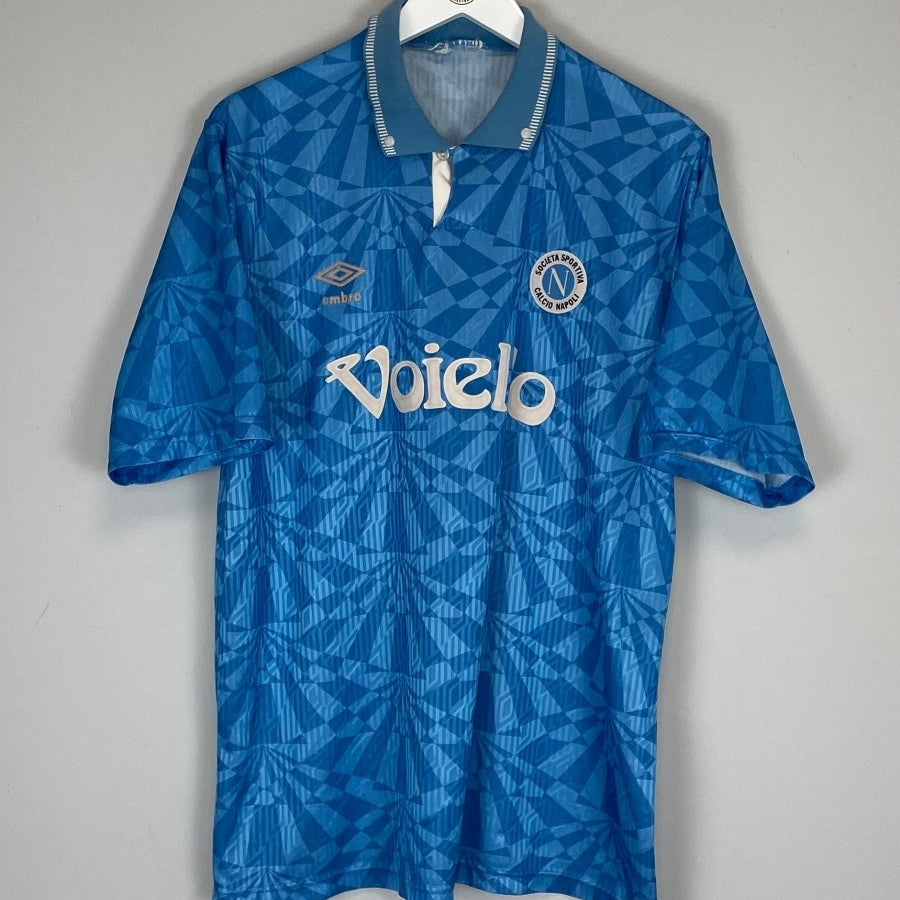 1991/93 NAPOLI HOME SHIRT (L) UMBRO - Cult Kits - Large - Buy Vintage Football Shirts, Authentic Retro Football Shirts For Sale, Classic Football Shirts & Soccer Jersey