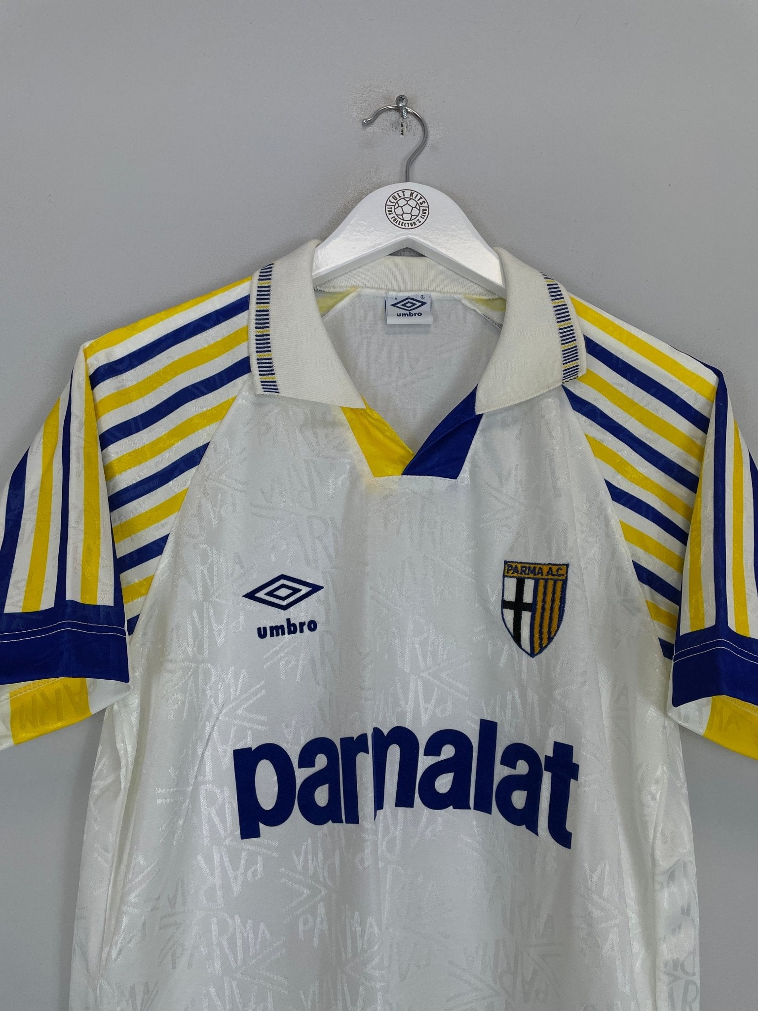 Shop 1991/93 PARMA HOME SHIRT (M) UMBRO, classic football shirts, vintage football shirts & retro soccer jerseys at Cult Kits