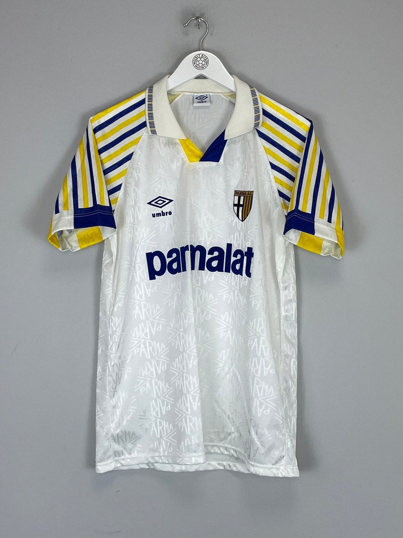 Shop 1991/93 PARMA HOME SHIRT (M) UMBRO, classic football shirts, vintage football shirts & retro soccer jerseys at Cult Kits