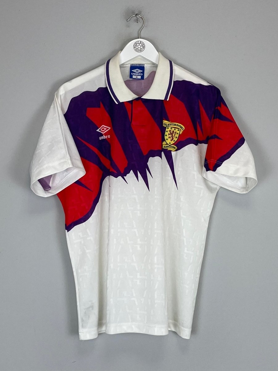 1991/93 SCOTLAND AWAY SHIRT (M) UMBRO - Cult Kits - Medium - Buy Vintage Football Shirts, Authentic Retro Football Shirts For Sale, Classic Football Shirts & Soccer Jersey