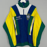 Shop 1991/94 BRAZIL TRACK JACKET (L) UMBRO, classic football shirts, vintage football shirts & retro soccer jerseys at Cult Kits