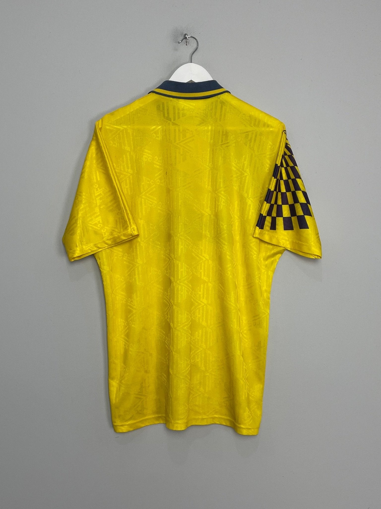 Shop 1991/95 TOTTENHAM AWAY SHIRT (L) UMBRO, classic football shirts, vintage football shirts & retro soccer jerseys at Cult Kits