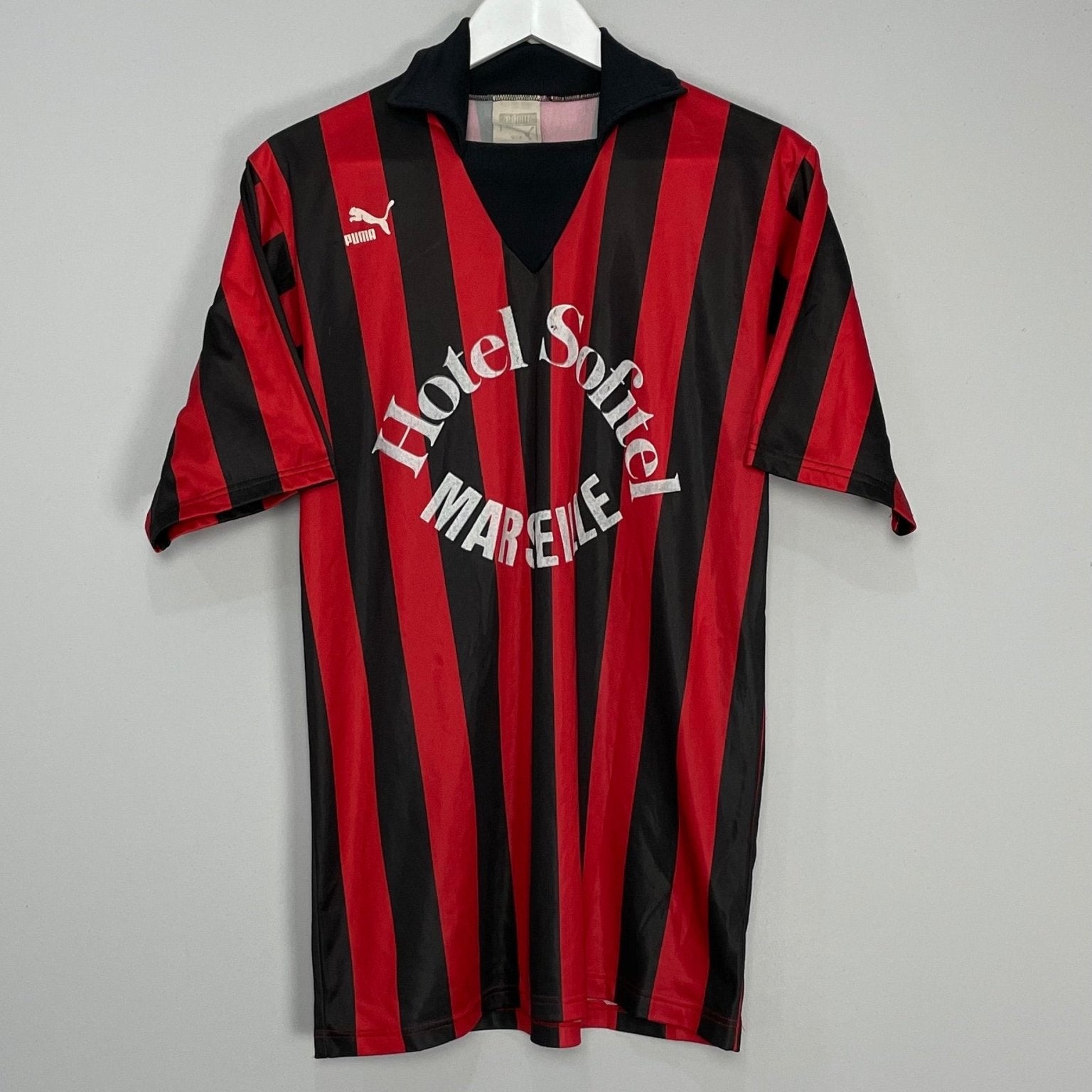 Shop 1992 HOTEL SOFITEL MARSEILLE TEMPLATE SHIRT (L) PUMA, classic football shirts, vintage football shirts & retro soccer jerseys at Cult Kits