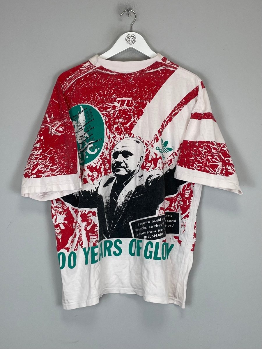1992 LIVERPOOL *CENTENARY* T - SHIRT (XL) ADIDAS - Cult Kits - XL - Buy Vintage Football Shirts, Authentic Retro Football Shirts For Sale, Classic Football Shirts & Soccer Jersey