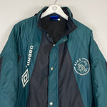 1992/93 AJAX BENCH COAT (XL) UMBRO - Cult Kits - XL - Buy Vintage Football Shirts, Authentic Retro Football Shirts For Sale, Classic Football Shirts & Soccer Jersey