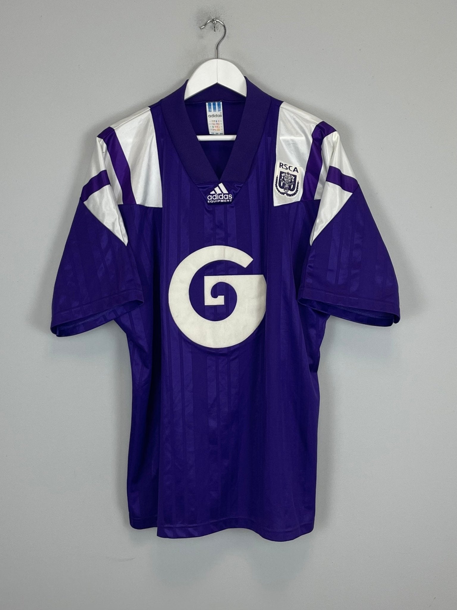 Shop 1992/93 ANDERLECHT HOME SHIRT (XL) ADIDAS, classic football shirts, vintage football shirts & retro soccer jerseys at Cult Kits