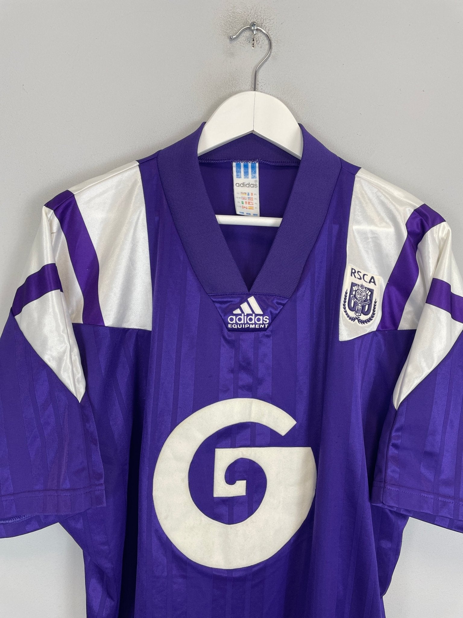 Shop 1992/93 ANDERLECHT HOME SHIRT (XL) ADIDAS, classic football shirts, vintage football shirts & retro soccer jerseys at Cult Kits