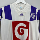 Shop 1992/93 ANDERLECHT L/S HOME SHIRT (XL) ADIDAS, classic football shirts, vintage football shirts & retro soccer jerseys at Cult Kits