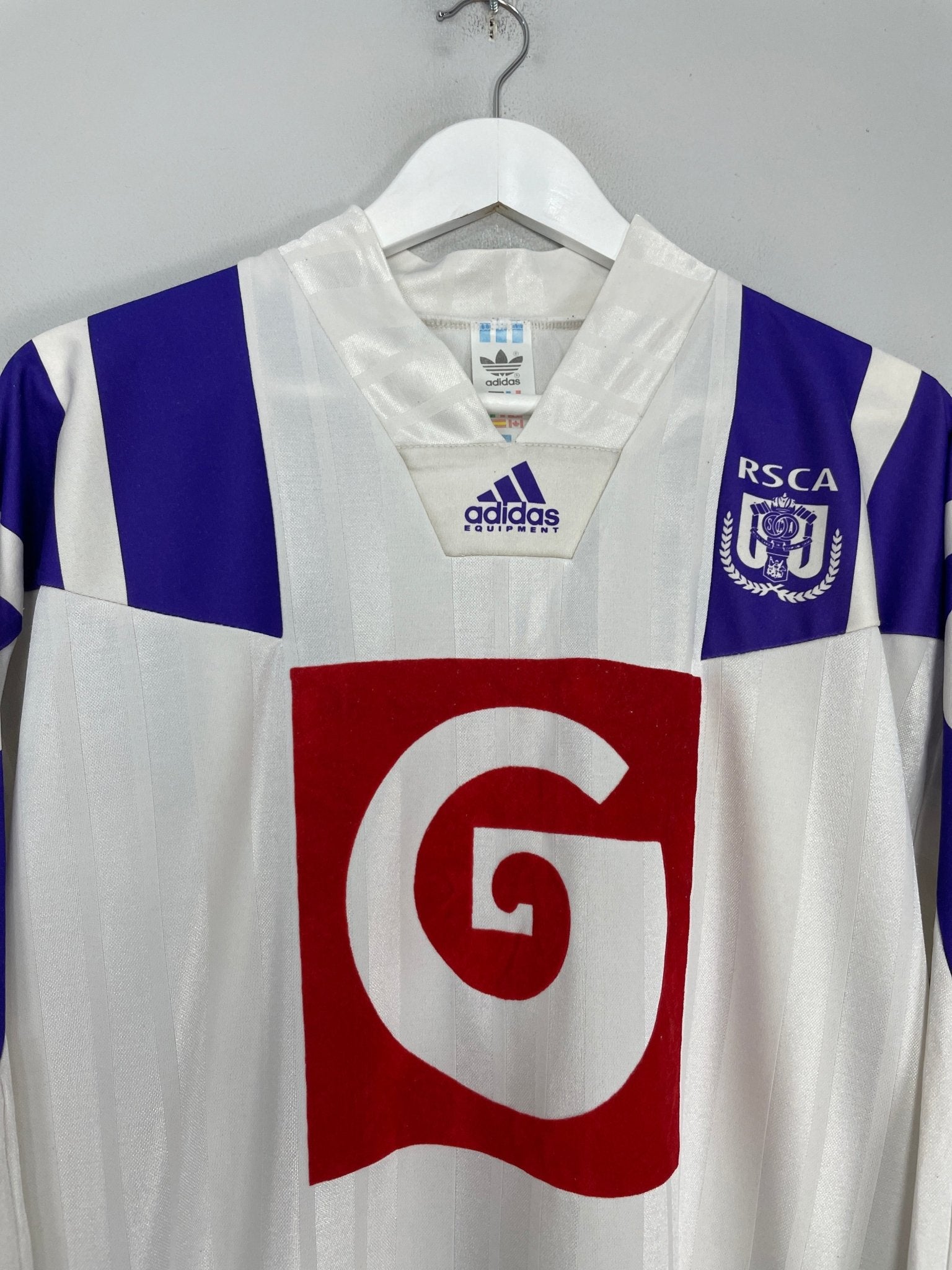 Shop 1992/93 ANDERLECHT L/S HOME SHIRT (XL) ADIDAS, classic football shirts, vintage football shirts & retro soccer jerseys at Cult Kits