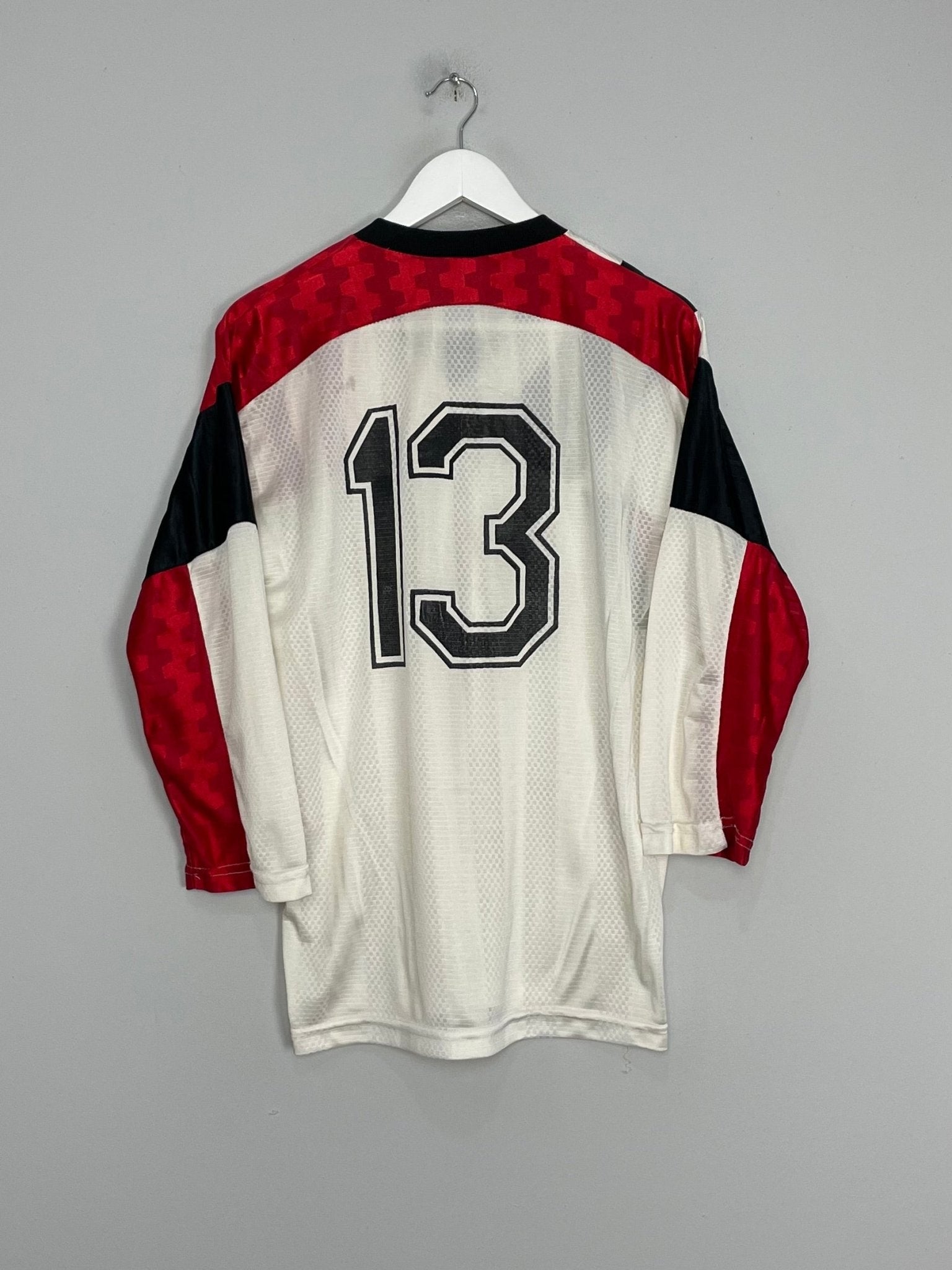 Shop 1992/93 ATLAS #13 AWAY SHIRT (M) PAJARITO SPORT, classic football shirts, vintage football shirts & retro soccer jerseys at Cult Kits
