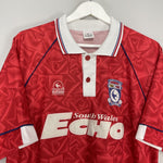 Shop 1992/93 CARDIFF CITY AWAY SHIRT (XL) BLUEBIRDS, classic football shirts, vintage football shirts & retro soccer jerseys at Cult Kits
