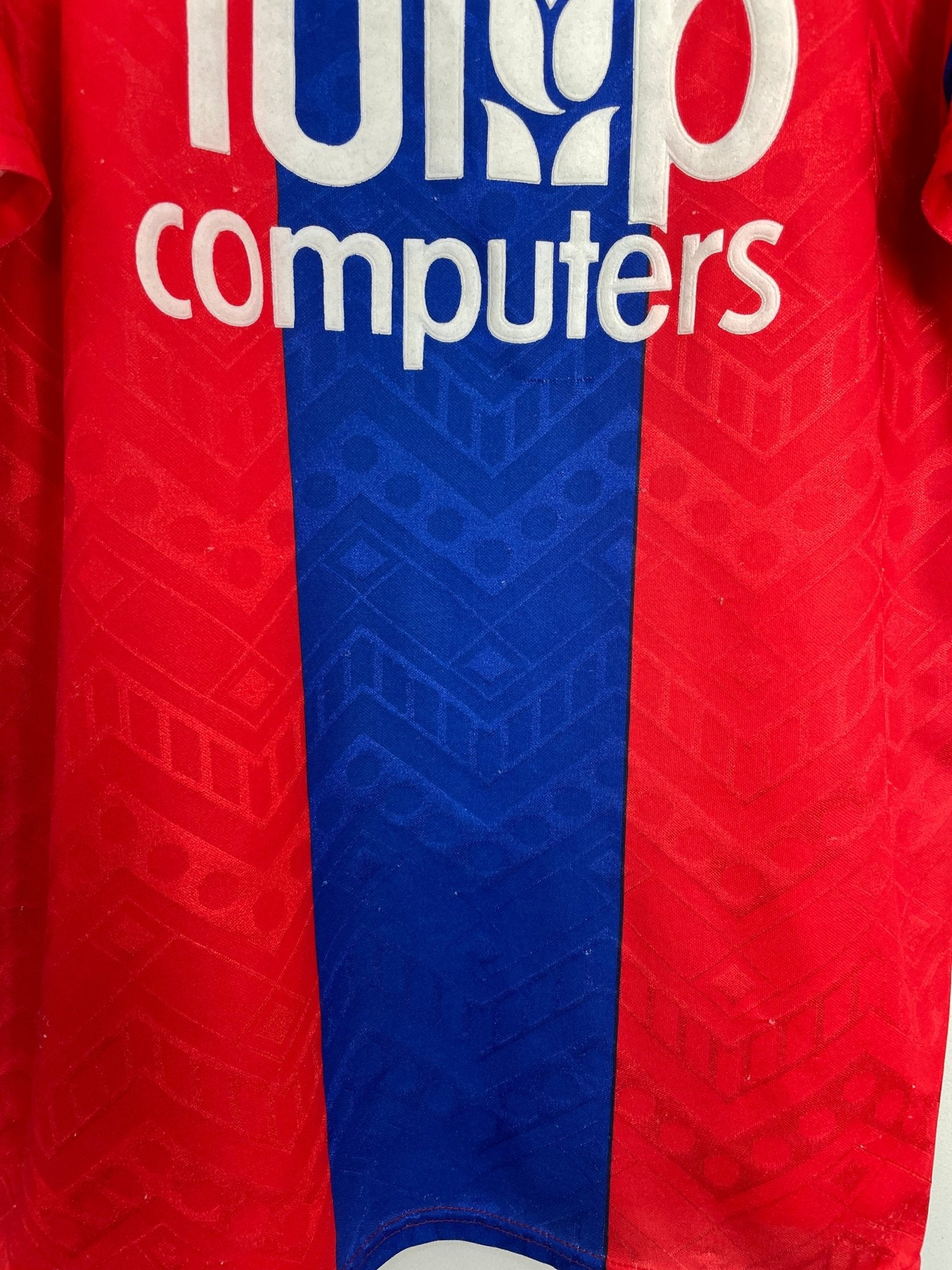 Shop 1992/93 CRYSTAL PALACE HOME SHIRT (L) RIBERO, classic football shirts, vintage football shirts & retro soccer jerseys at Cult Kits