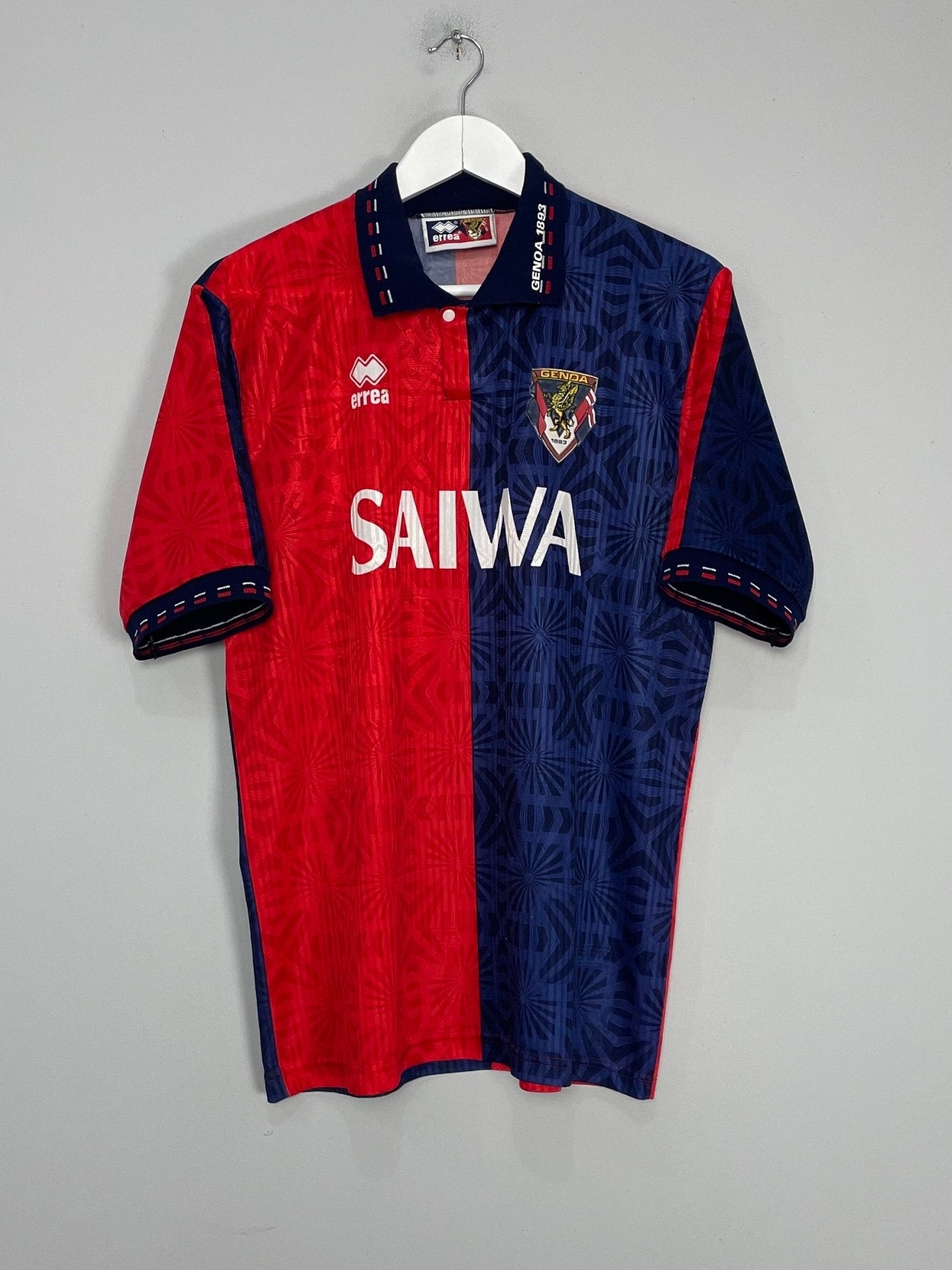 Shop 1992/93 GENOA HOME SHIRT (L) ERREA, classic football shirts, vintage football shirts & retro soccer jerseys at Cult Kits