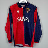 Shop 1992/93 GENOA L/S HOME SHIRT (M) ERREA, classic football shirts, vintage football shirts & retro soccer jerseys at Cult Kits