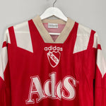 Shop 1992/93 INDEPENDIENTE L/S HOME SHIRT (M) ADIDAS, classic football shirts, vintage football shirts & retro soccer jerseys at Cult Kits