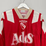 Shop 1992/93 INDEPENDIENTE L/S HOME SHIRT (M) ADIDAS, classic football shirts, vintage football shirts & retro soccer jerseys at Cult Kits