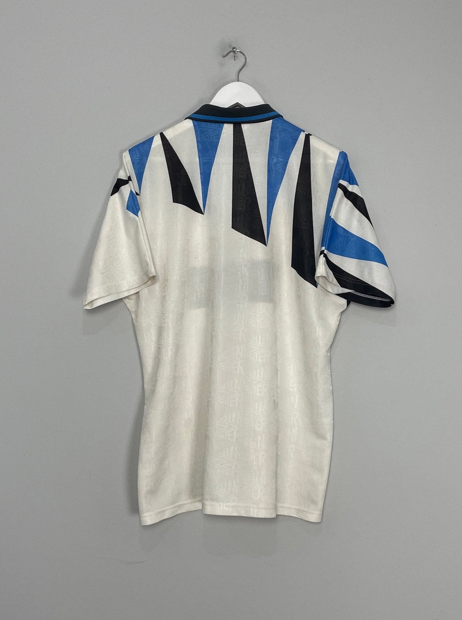 Shop 1992/93 INTER MILAN AWAY SHIRT (L) UMBRO, classic football shirts, vintage football shirts & retro soccer jerseys at Cult Kits