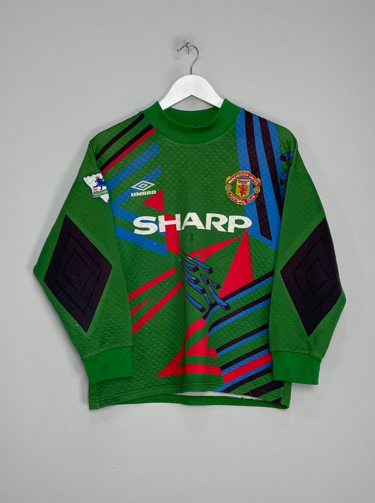 Shop 1992/93 MANCHESTER UNITED #1 GK SHIRT (S) UMBRO, classic football shirts, vintage football shirts & retro soccer jerseys at Cult Kits