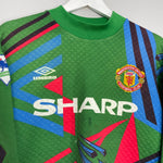 Shop 1992/93 MANCHESTER UNITED #1 GK SHIRT (S) UMBRO, classic football shirts, vintage football shirts & retro soccer jerseys at Cult Kits