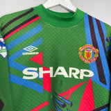 Shop 1992/93 MANCHESTER UNITED #1 GK SHIRT (S) UMBRO, classic football shirts, vintage football shirts & retro soccer jerseys at Cult Kits