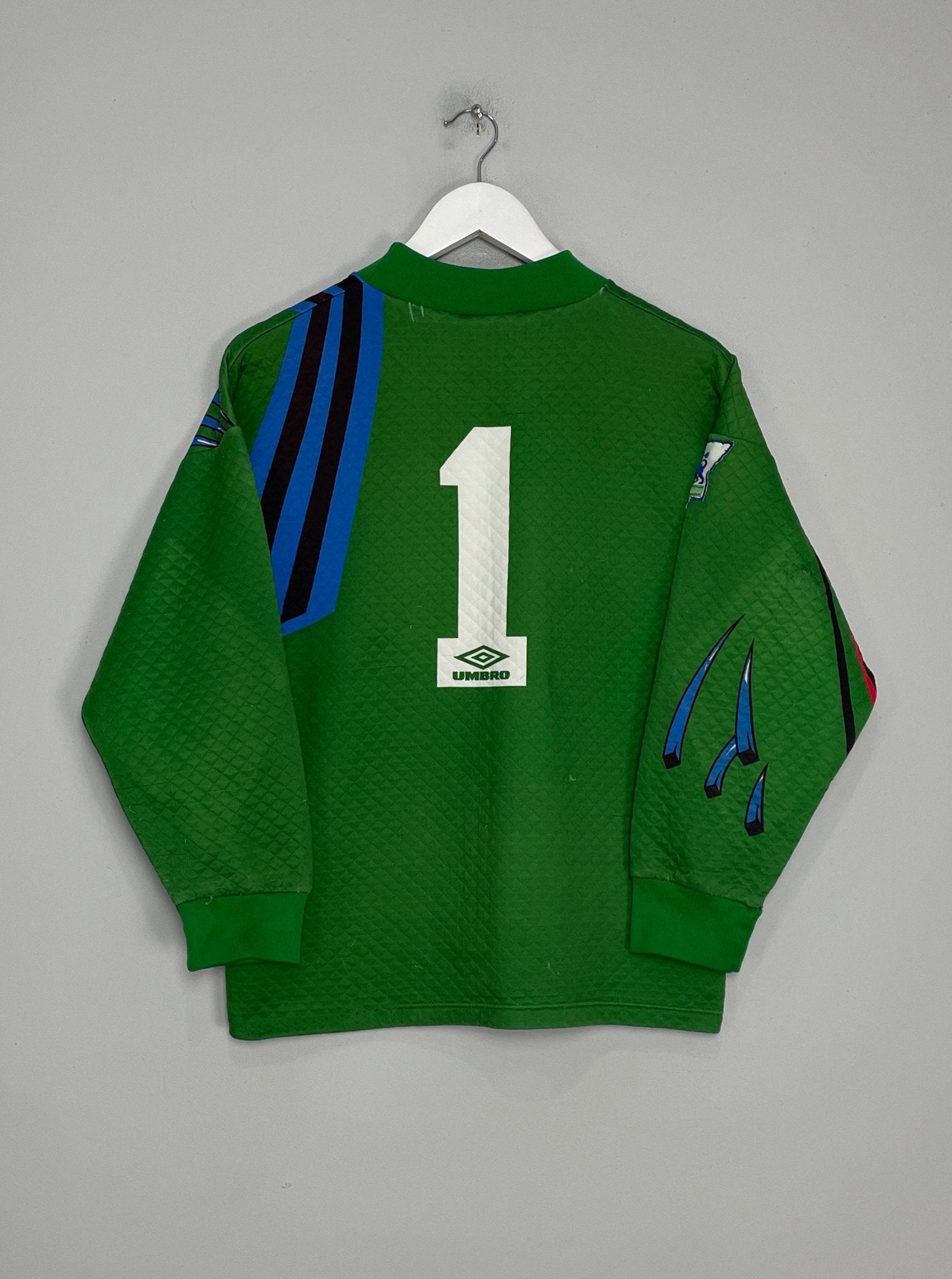 Shop 1992/93 MANCHESTER UNITED #1 GK SHIRT (S) UMBRO, classic football shirts, vintage football shirts & retro soccer jerseys at Cult Kits