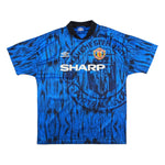 Buy 1992/93 Manchester United Cantona 7 Away Shirt (L) Umbro ~ Free worldwide shipping ~ Authentic Vintage Football Shirts from Cult Kits